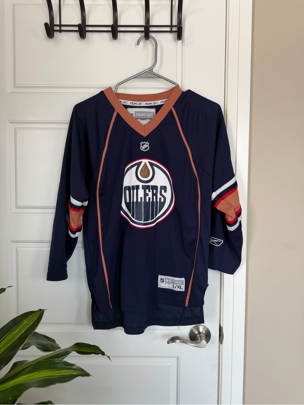 Edmonton Oilers Navy Hockey Jersey - Reebok